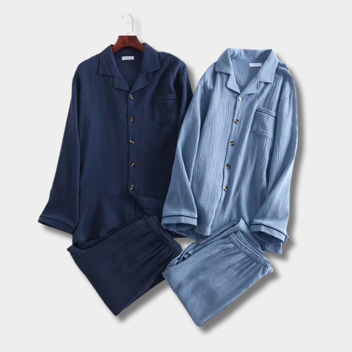 Button Front Lounge Pajama Set | Revangiol
