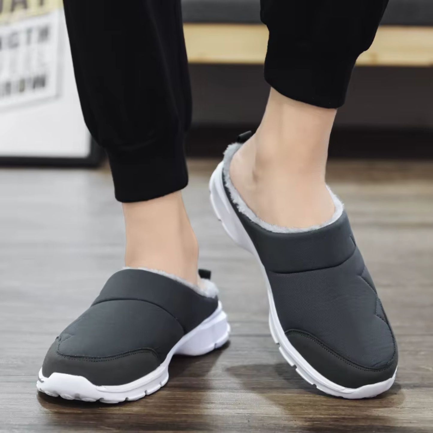Plush Lined Slip-On Slippers | Revangiol