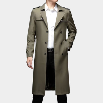 Double-Breasted Lapel Over Coat | Revangiol