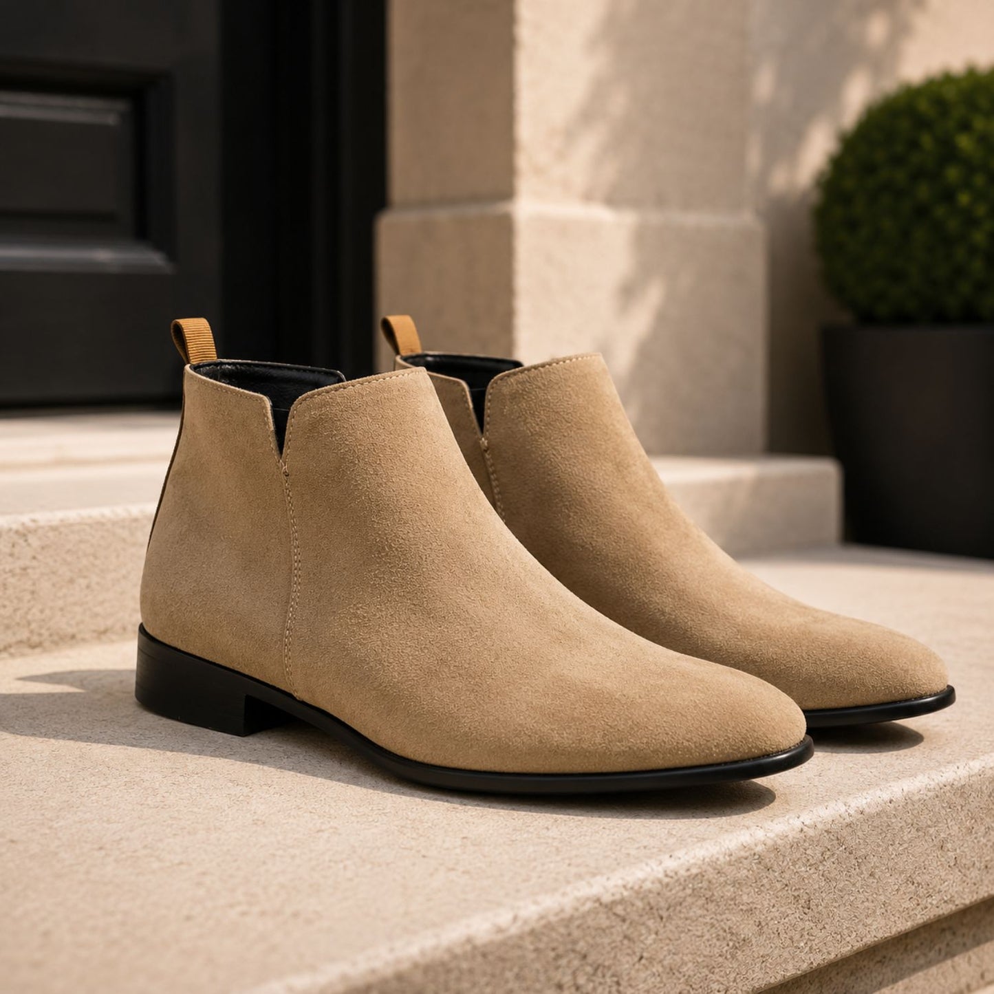 Square Toe Chelsea Boots | Revangiol