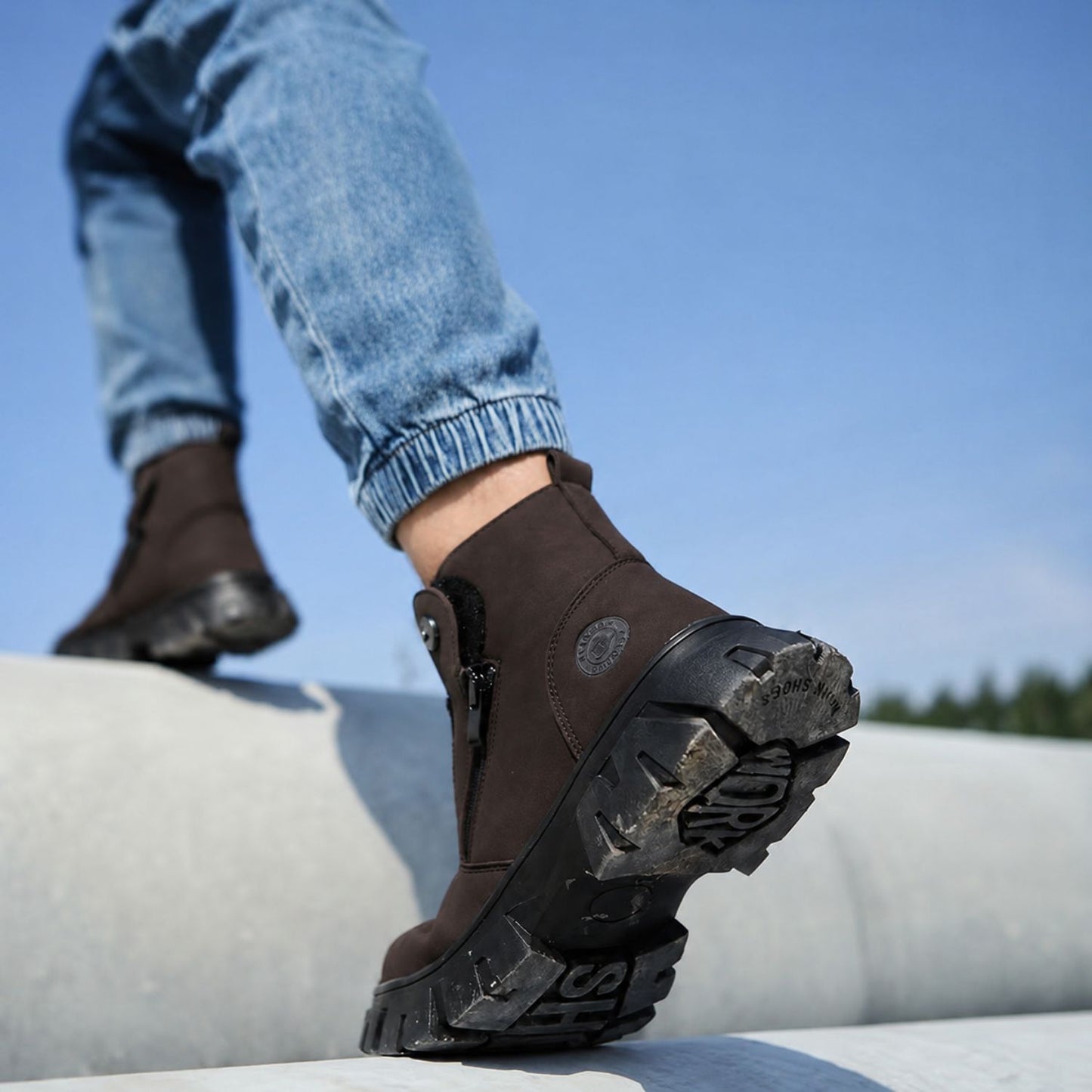 Slip-On Safety Work Boots | Revangiol