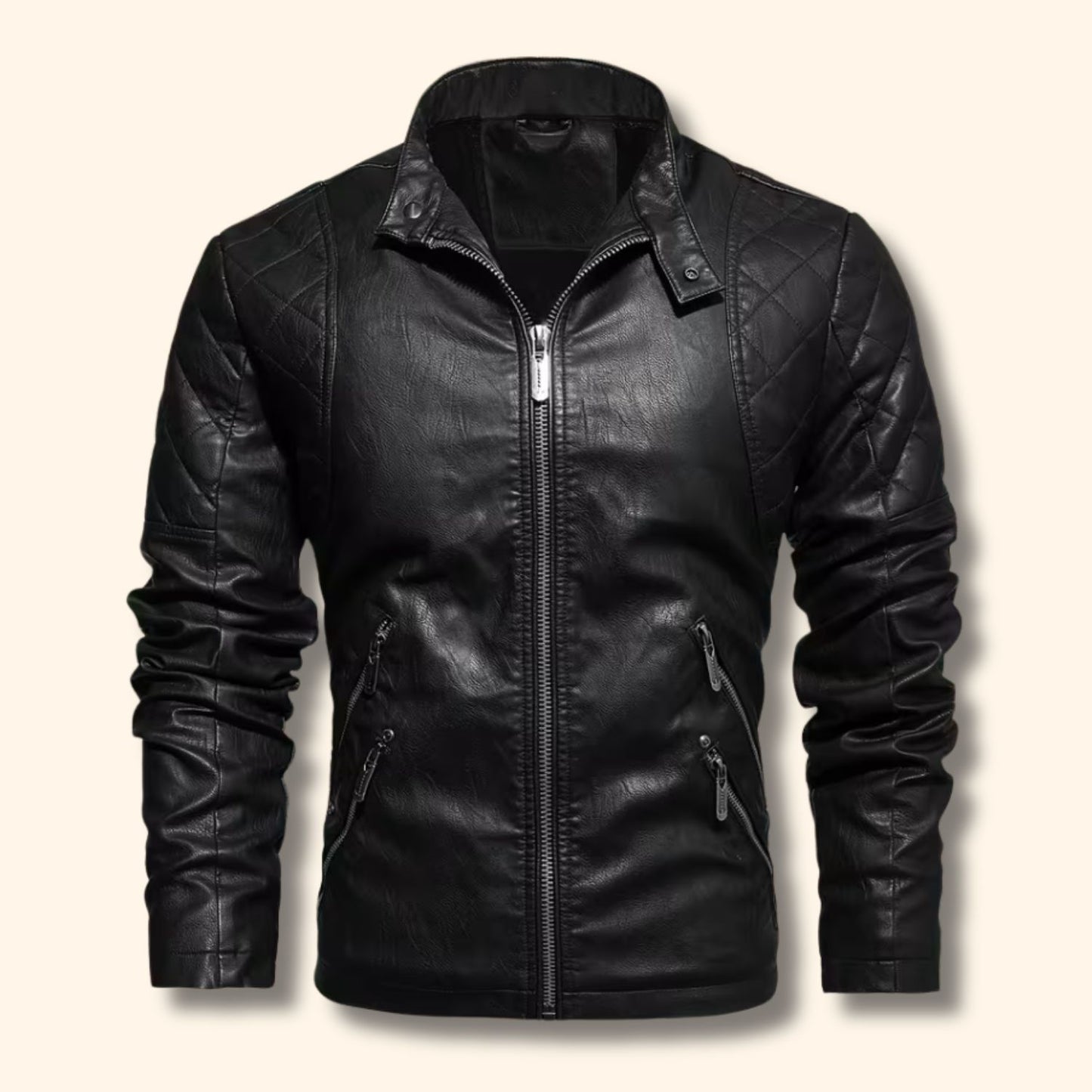 Vintage Quilted Leather Jacket | Revangiol