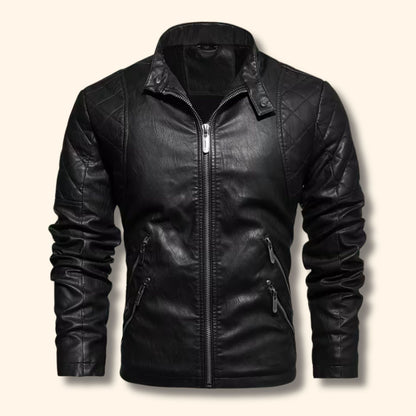 Vintage Quilted Leather Jacket | Revangiol