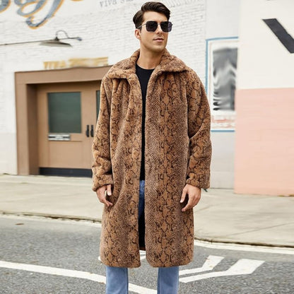 Textured Statement Fur Coat | Revangiol