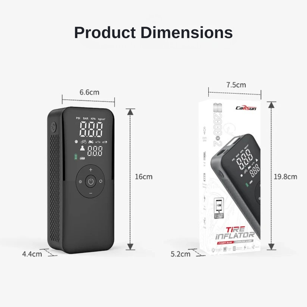 Cordless Tire Inflator | Revangiol
