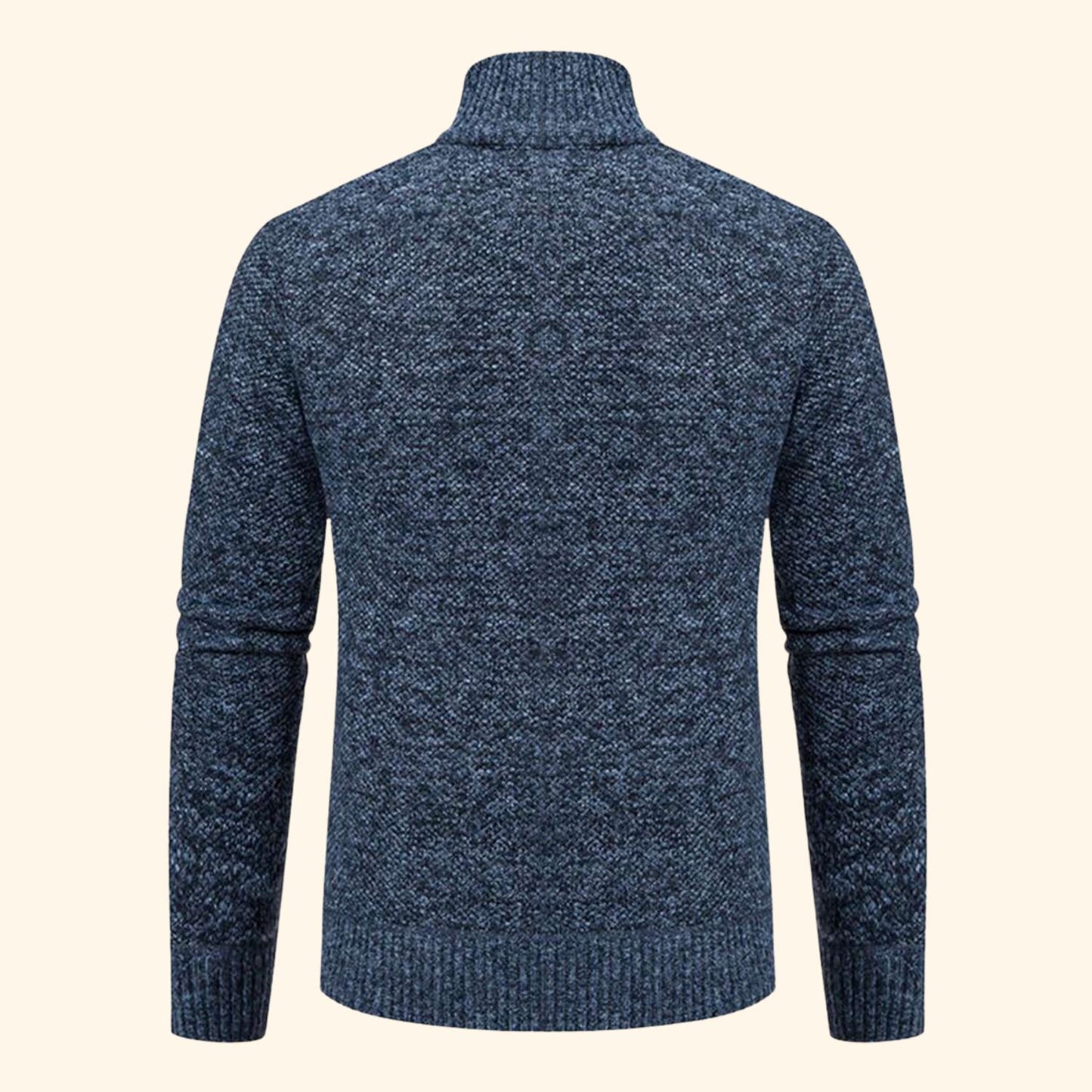 Zip-Up Mock Neck Cardigan | Revangiol