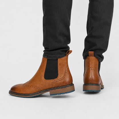 Wingtip Chelsea Dress Boots | Revangiol