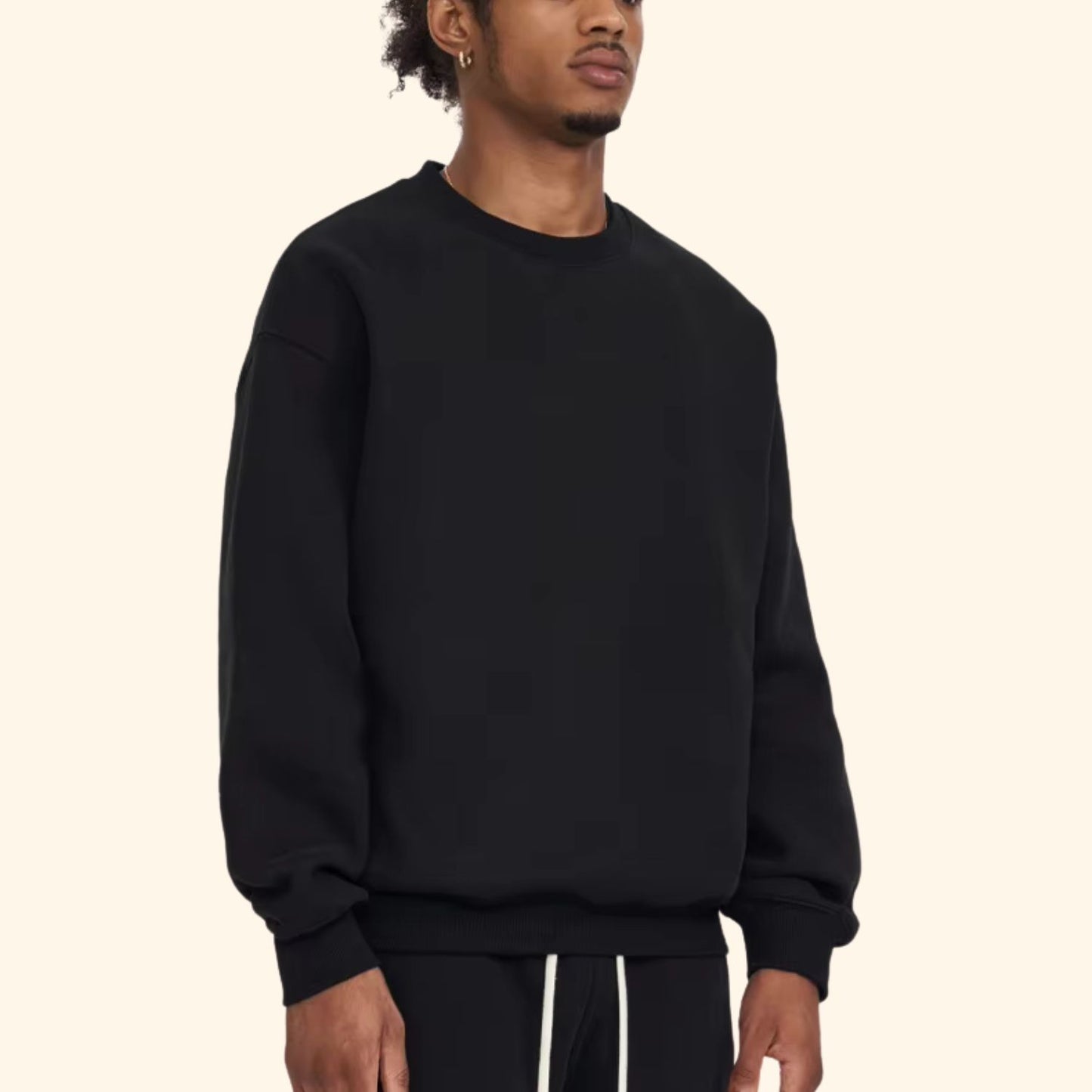 Relaxed Fit Crew Neck Sweater | Revangiol