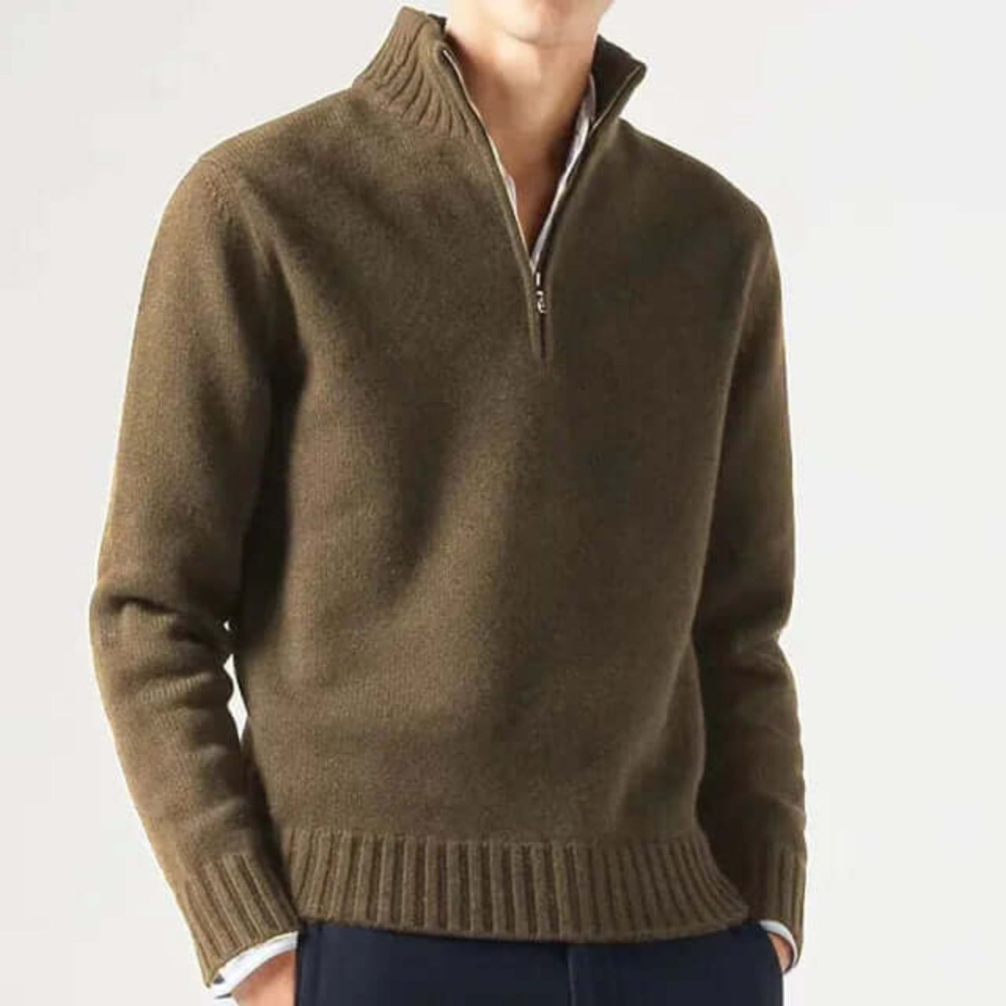 Quarter-Zip Warm Sweater | Revangiol