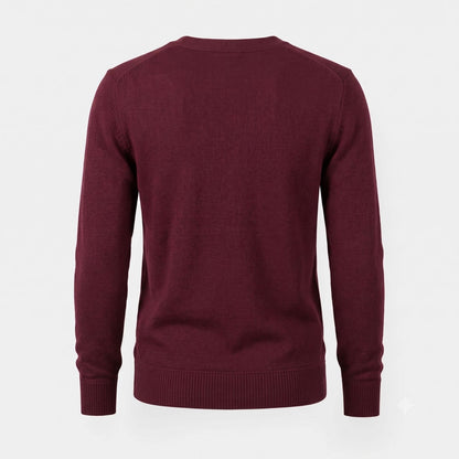 Classic V-Neck Knit Cardigan | Revangiol