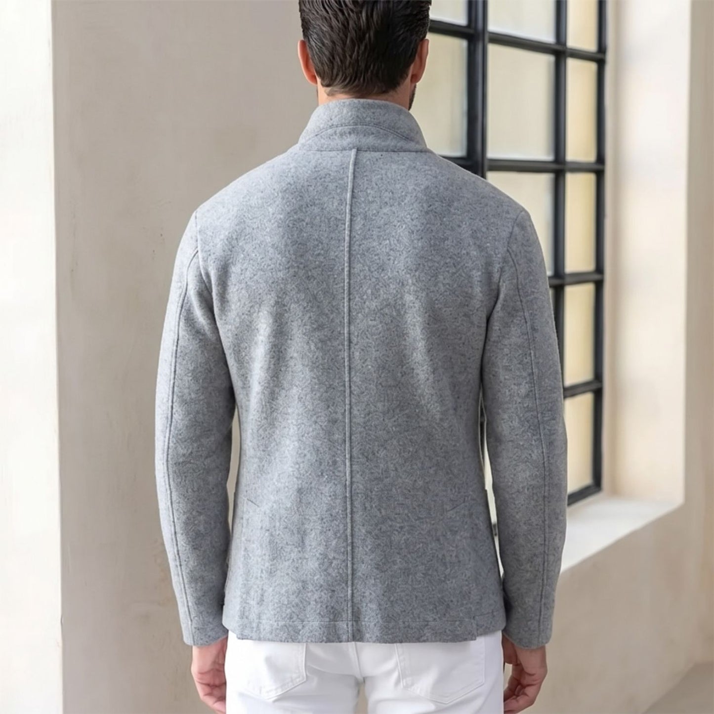 Tailored Collar Knit Cardigan | Revangiol